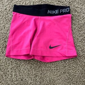 dark pink nike pros